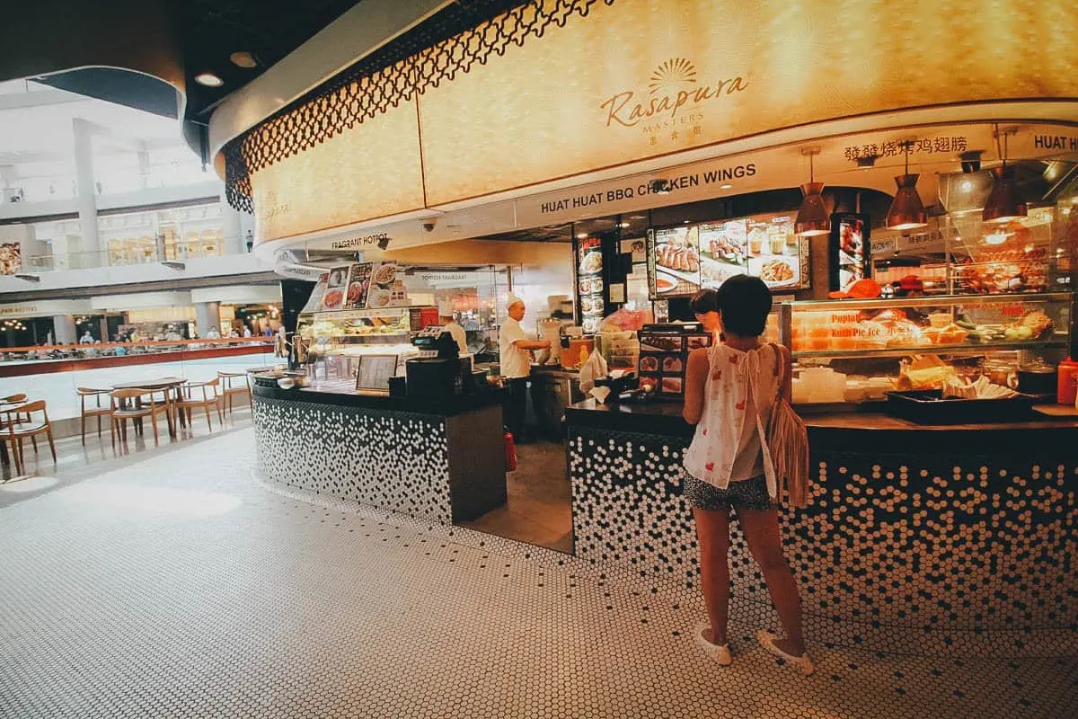 Huat Huat BBQ Chicken Wings counter