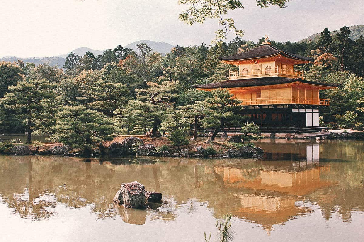 View of Kinkaku-ji in Kyoto