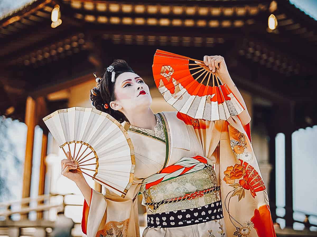 Japanese woman in a kimono