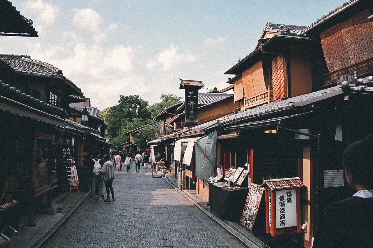 Traditional Japanese shops and houses