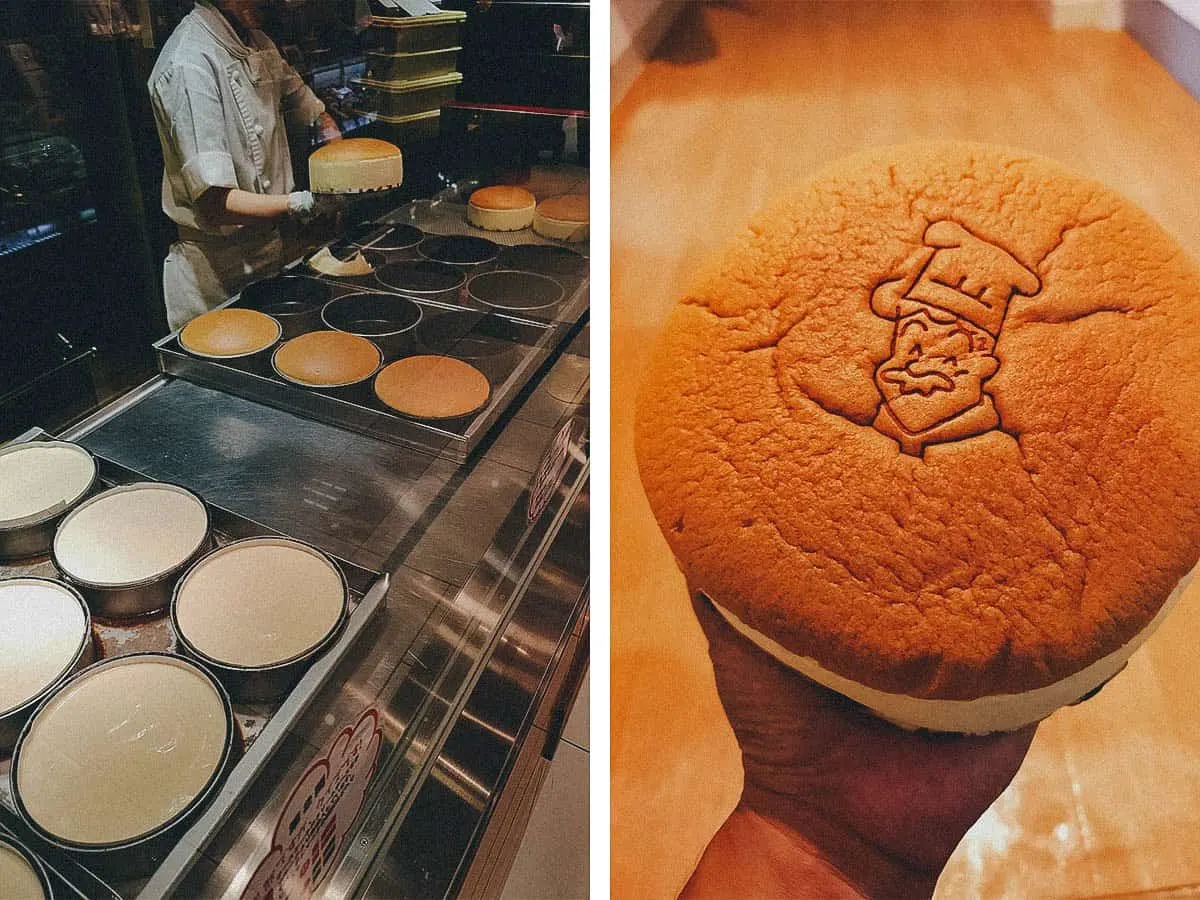 Osaka Food Guide: 25 Must-Eat Restaurants in Osaka, Japan Cheesecake at Rikuro Ojisan in Osaka