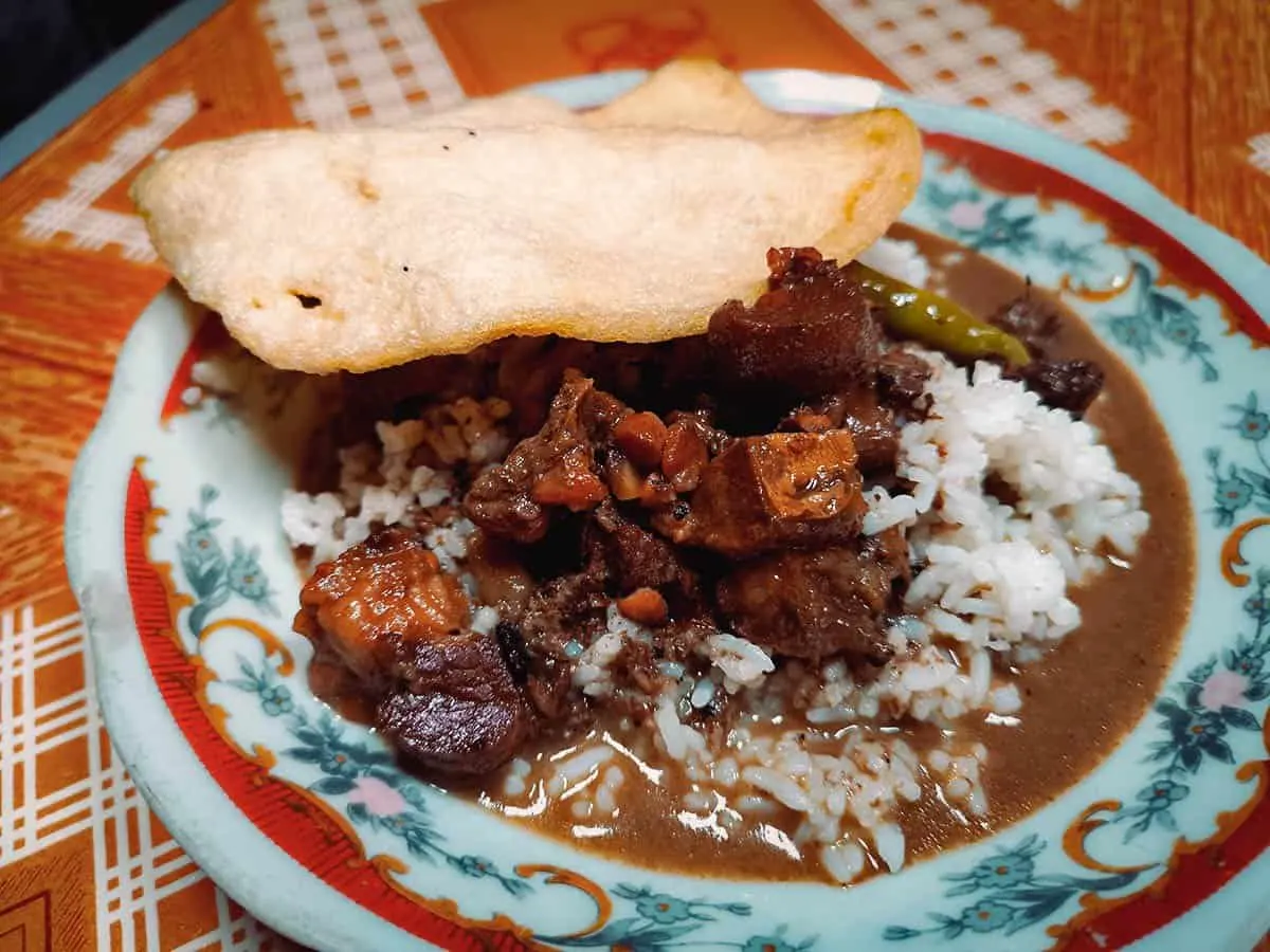 Indonesian Food Guide Nasi brongkos