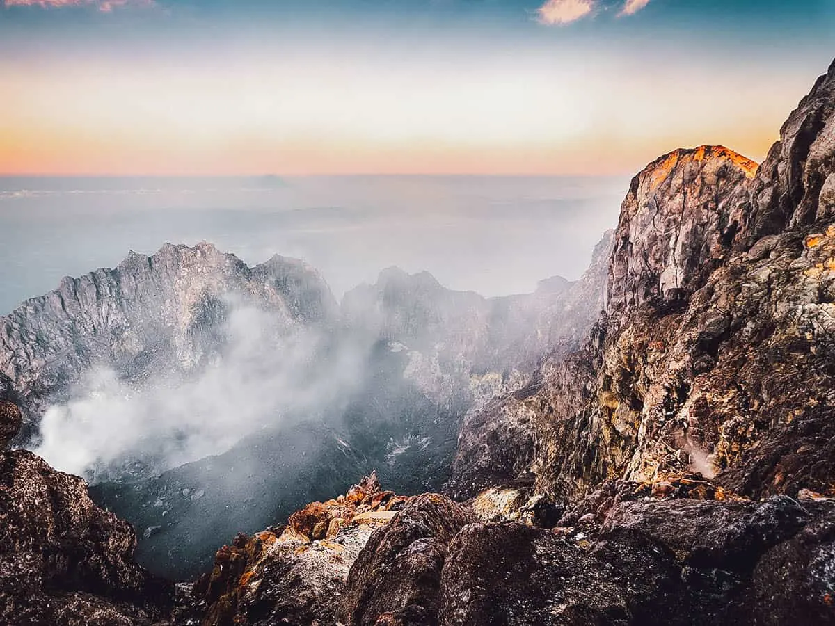 View from Mt. Merapi in Indonesia