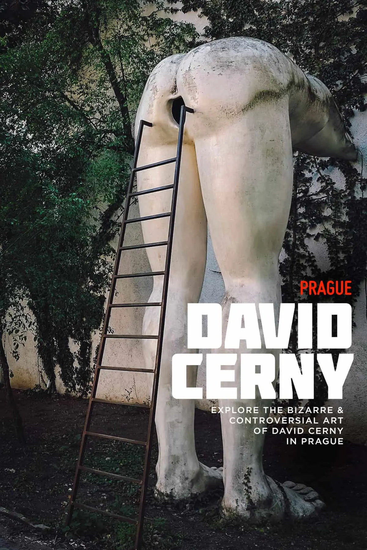 David Cerny sculpture in Prague, Czech Republic