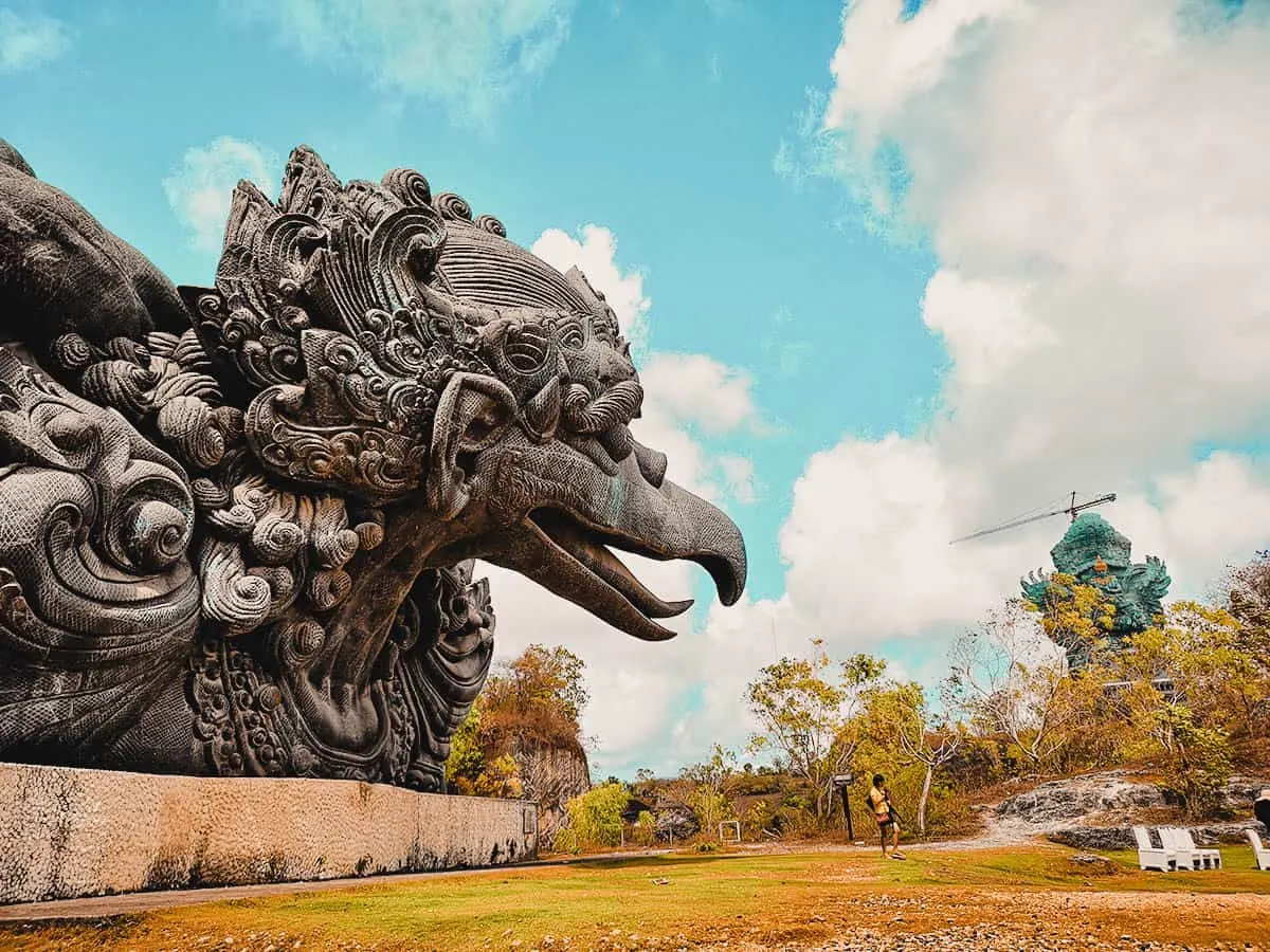 Garuda Wisnu Kencana Cultural Park, Bali, Indonesia Travel Guide to Bali: Giant statue at Garuda Wisnu Kencana Cultural Park