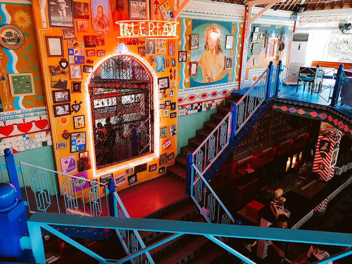 Interior of Motel Mexicola, one of the best restaurants in Bali