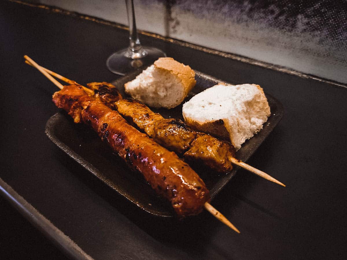 Pinchos morunos, a classic example of traditional Moorish food in Spain