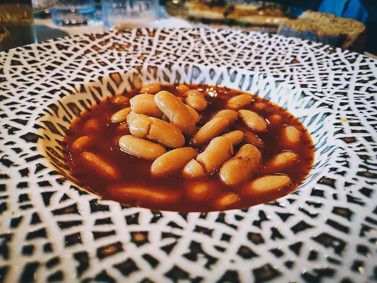 Fabada at La Corte de Pelayo restaurant in Oviedo, Spain