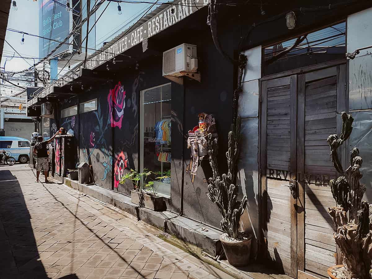 Bali Food Guide: 14 Must-Eat Restaurants in Bali, Indonesia Entrance to Revolver Espresso, a popular cafe in Bali