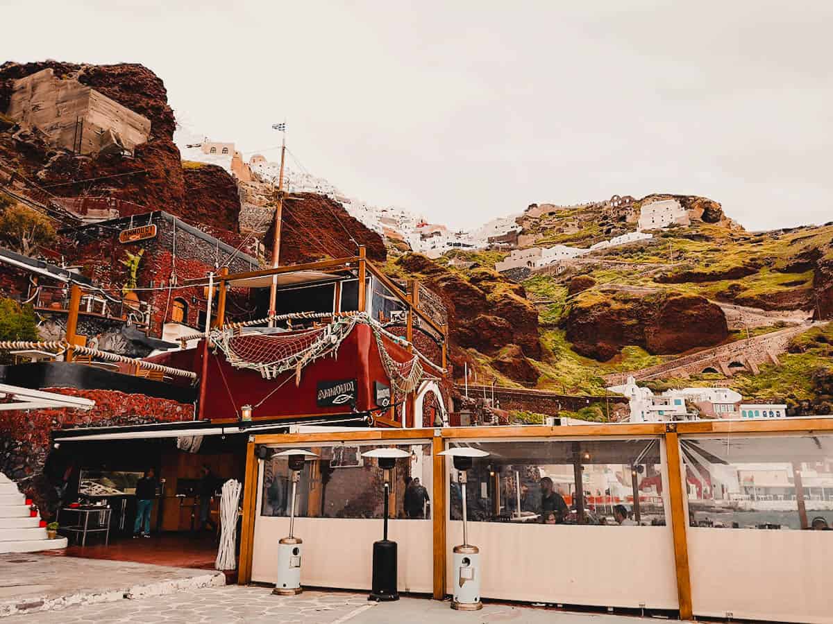 Ammoudi Fish Tavern, Oia, Santorini, Greece