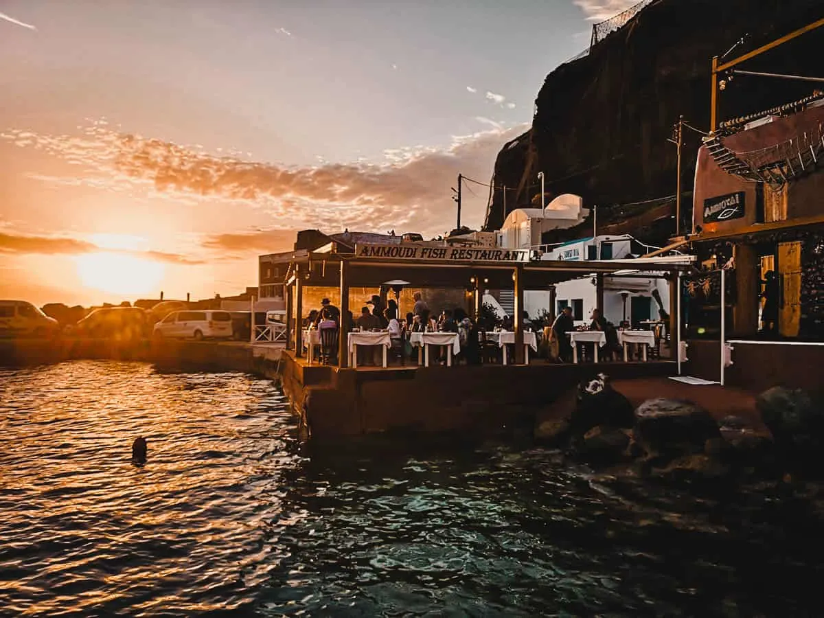 Ammoudi Fish Tavern, Oia, Santorini, Greece