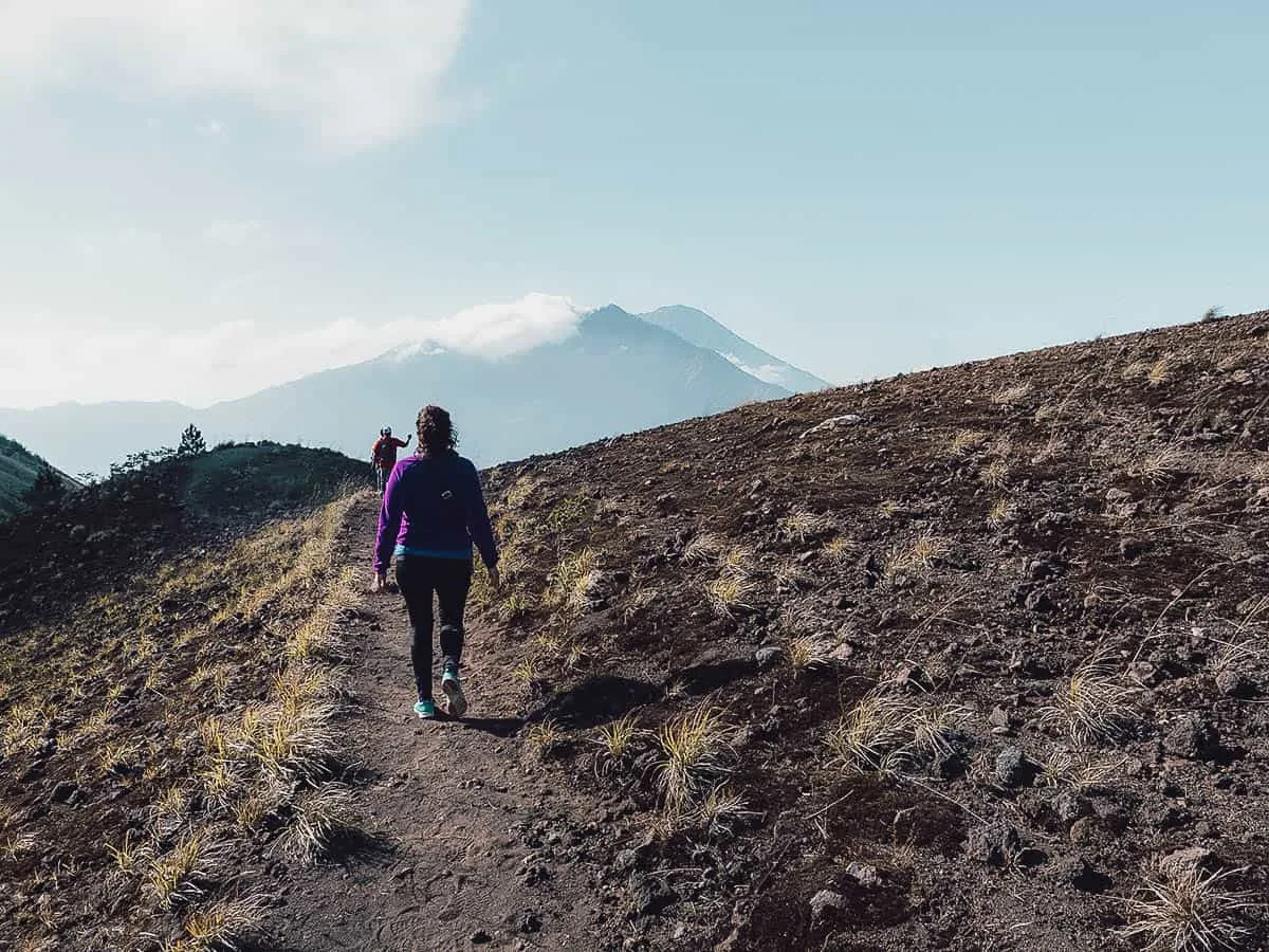 People hiking on Mt. Batur