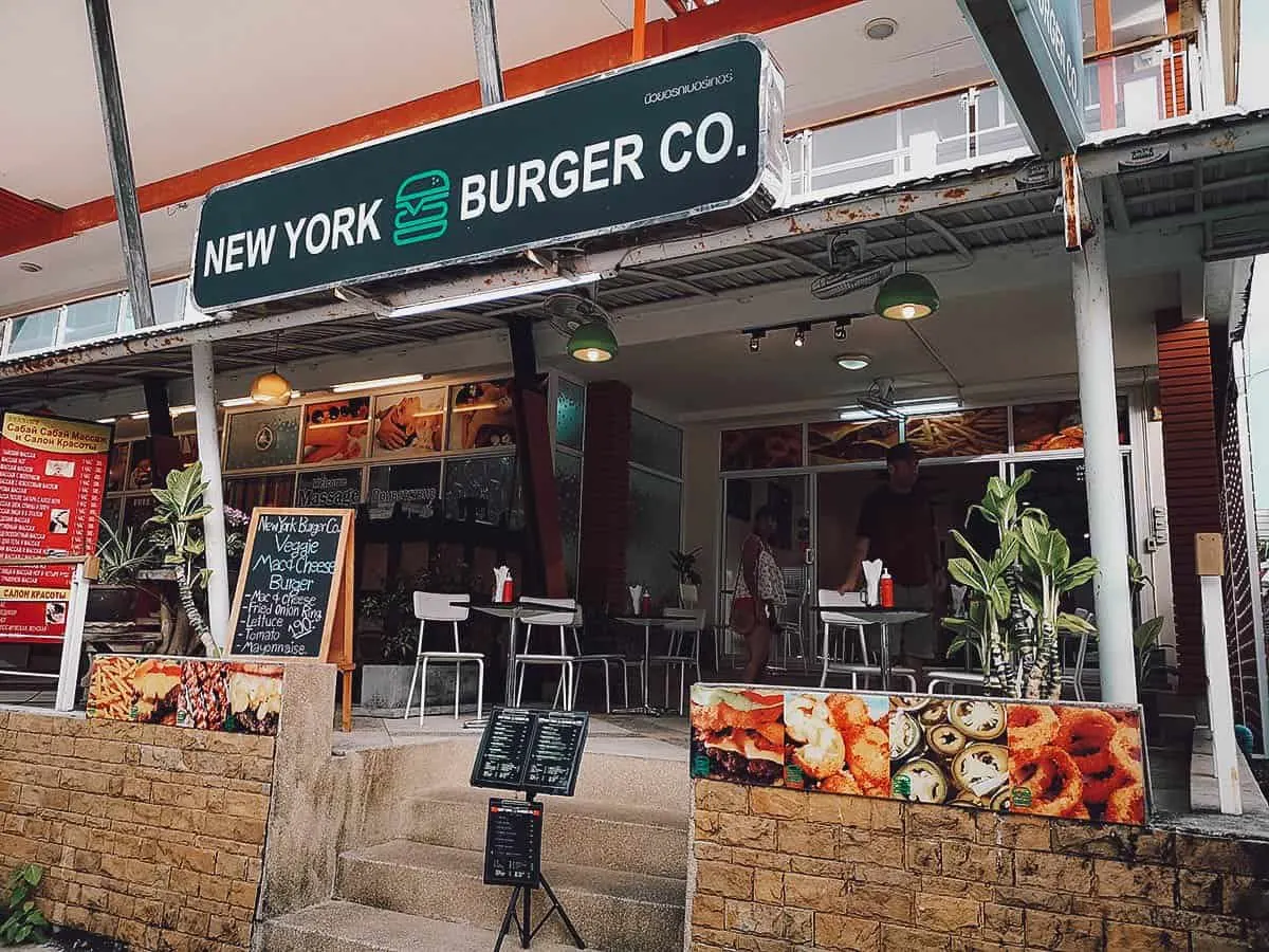 New York Burger Co restaurant in Kata Beach, Phuket, Thailand