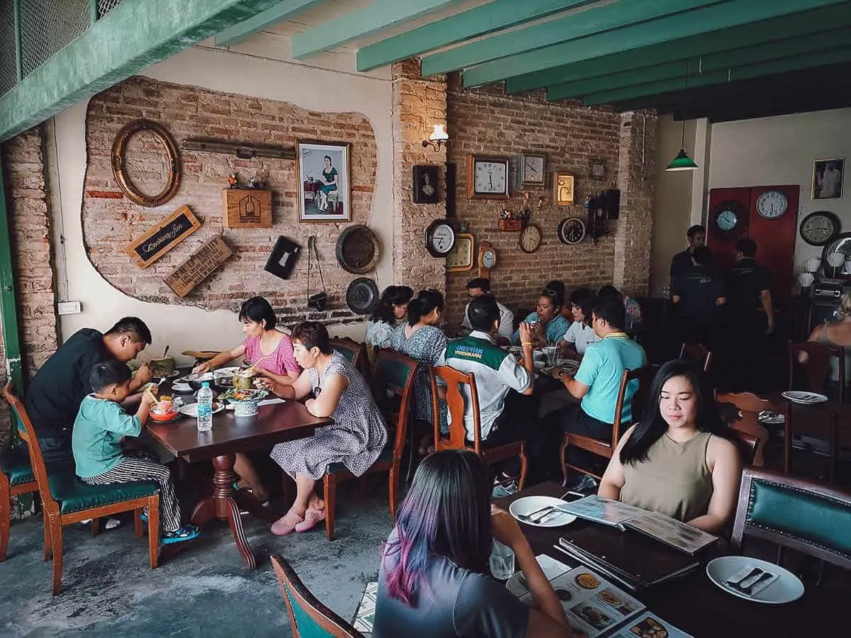 One Chun Cafe & Restaurant interior in Phuket Old Town