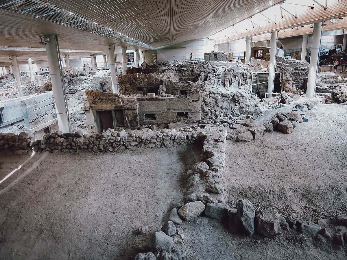Akrotiri Archaeological Site, Santorini, Greece Akrotiri Archaeological Site, Santorini, Greece