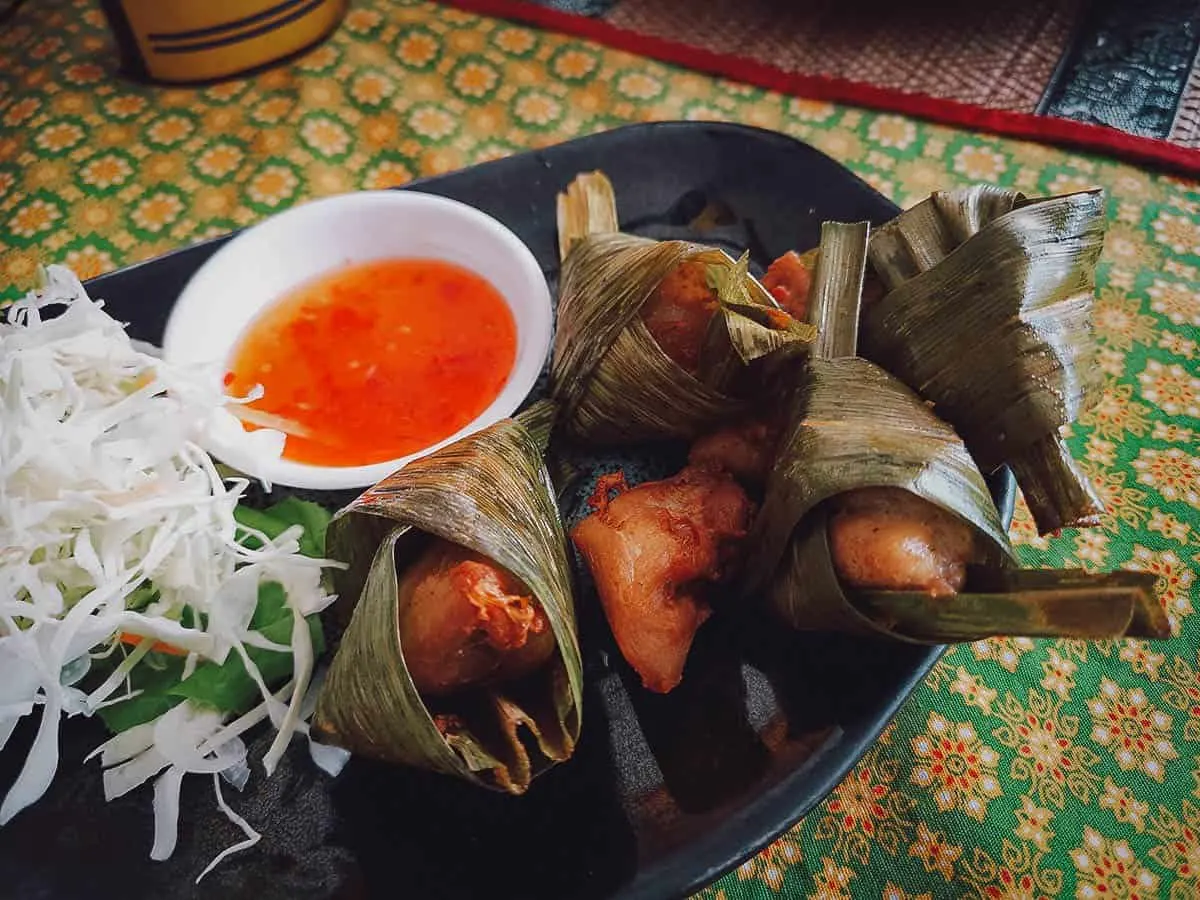 Pandan chicken at Sugar & Spice Restaurant, Kata Beach, Phuket, Thailand