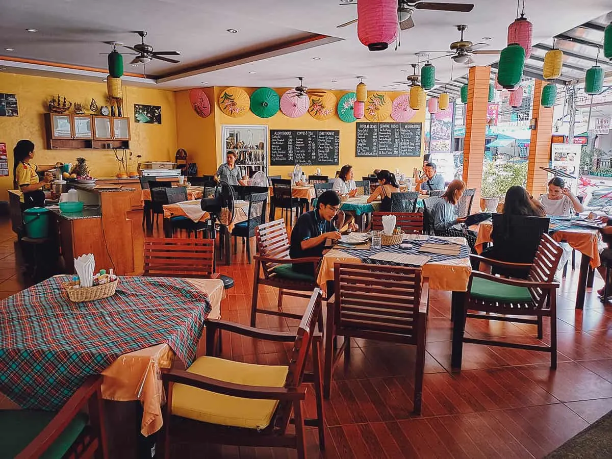 Interior of Sugar & Spice Restaurant, Kata Beach, Phuket, Thailand