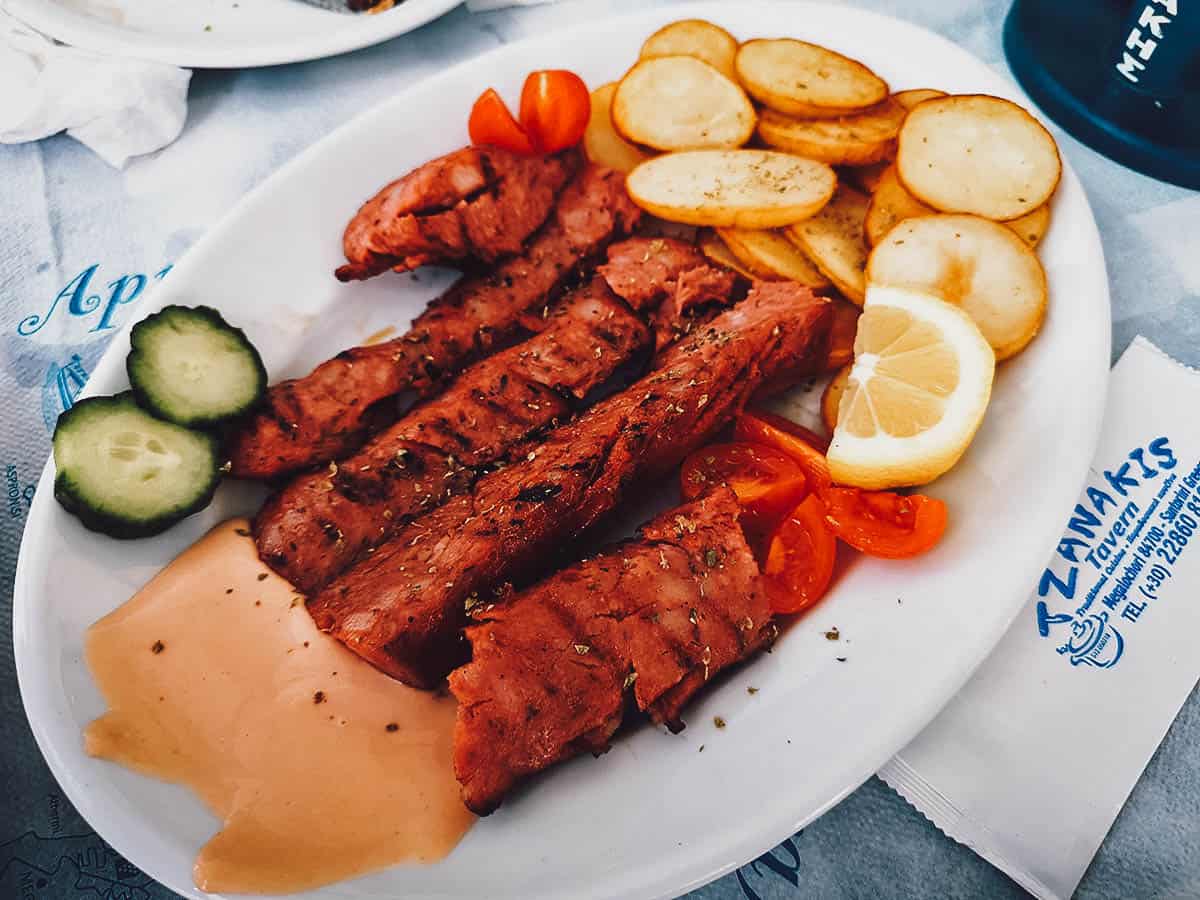 Tavern Tzanakis, Megalochori, Santorini, Greece