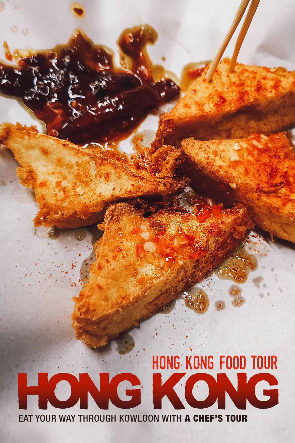 Deep-fried tofu in Hong Kong