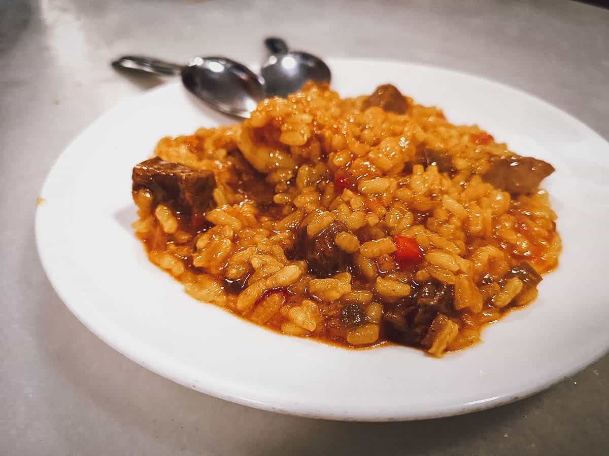 Tapas at Bar Los Diamantes in Granada, Spain