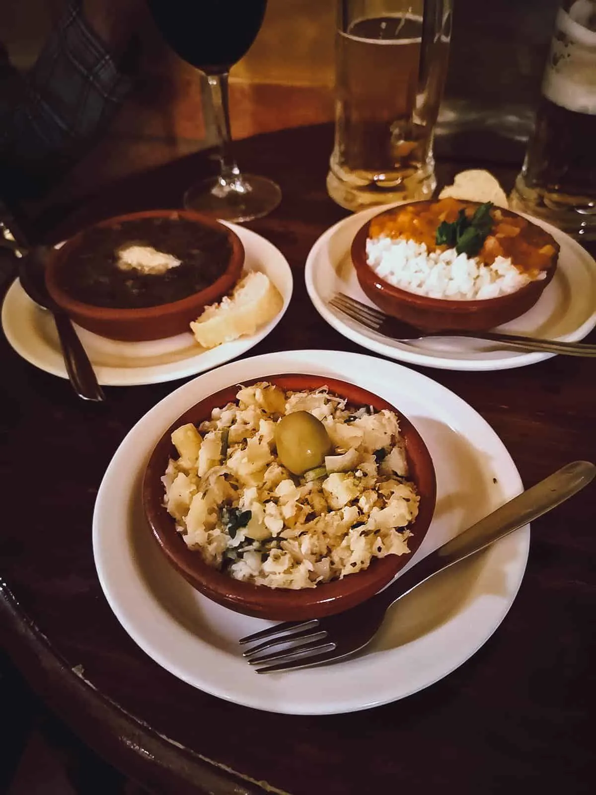 Tapas at Bar Poë in Granada, Spain