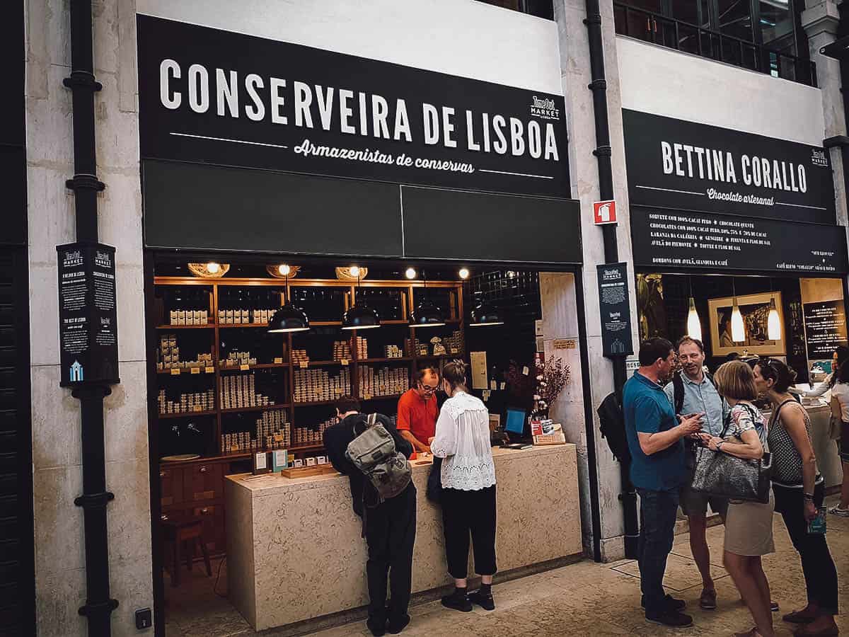 Conserveira de Lisboa stall at Time Out Market, Lisbon, Portugal