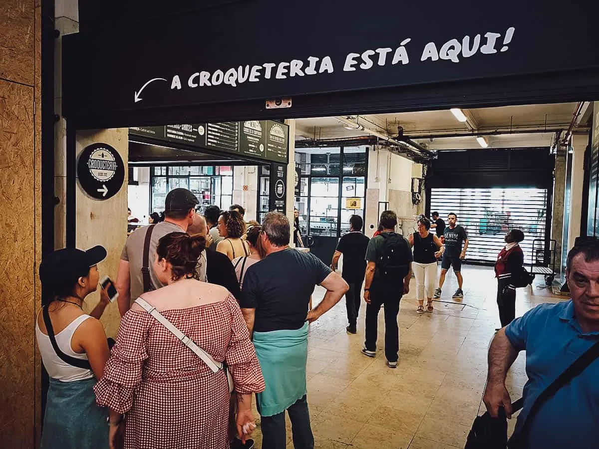 Croqueteria stall at Time Out Market, Lisbon, Portugal