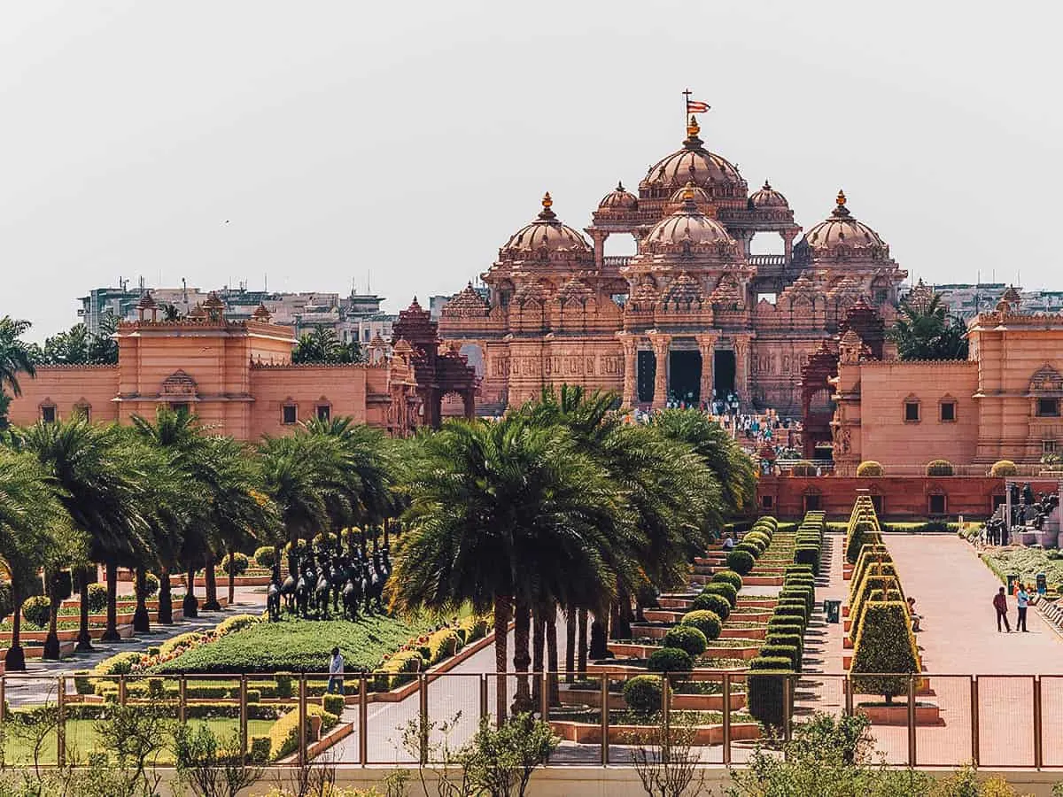 Akshardham Temple, Delhi, India View of Akshardham Temple