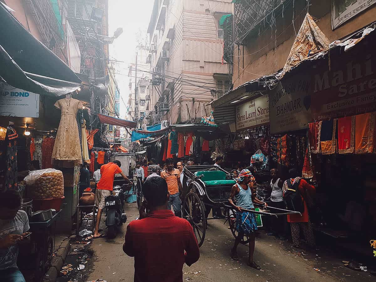 Hand-pulled Rickshaws in Kolkata, India