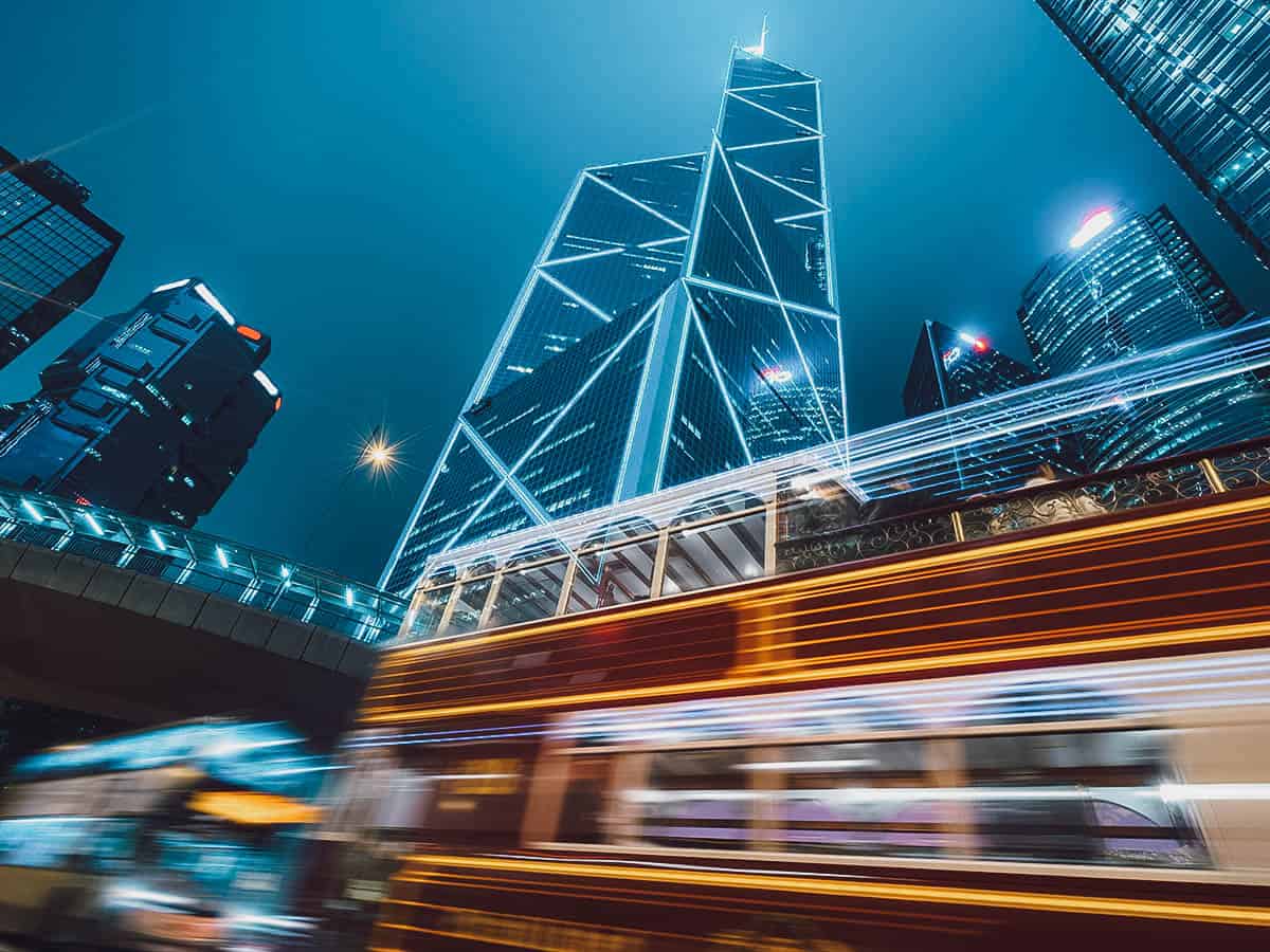 Streaking hop on hop off bus in Hong Kong