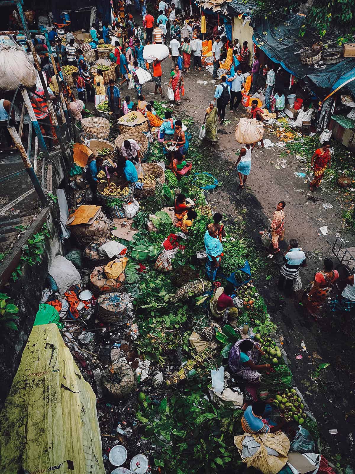 Mallick Ghat Flower Market, Kolkata, India