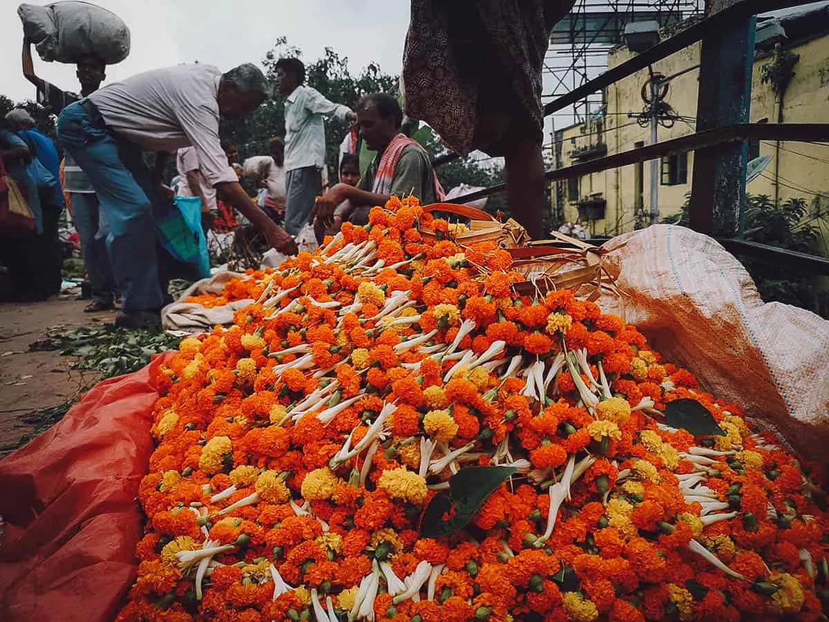 Mallick Ghat Flower Market, Kolkata, India