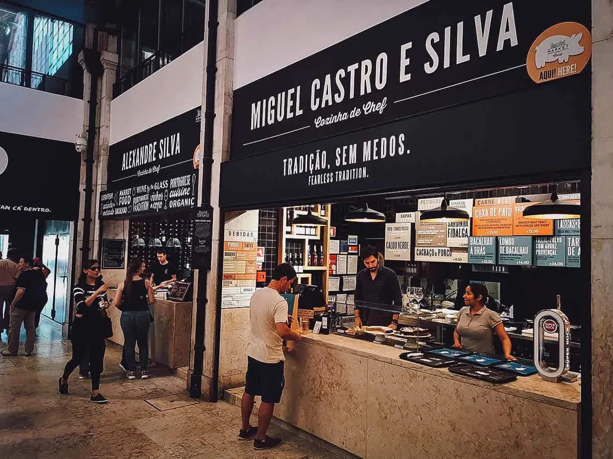 Miguel Castro e Silva stall at Time Out Market, Lisbon, Portugal