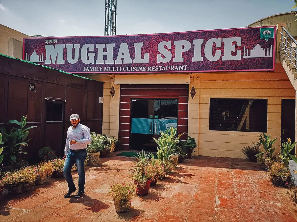 Lunch at Mughal Spice in Agra, India