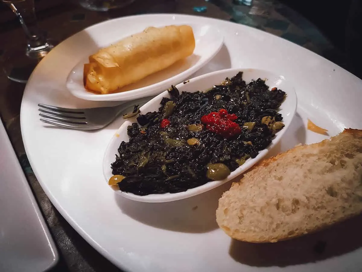 Tapas at Oum Kalsum in Granada, Spain