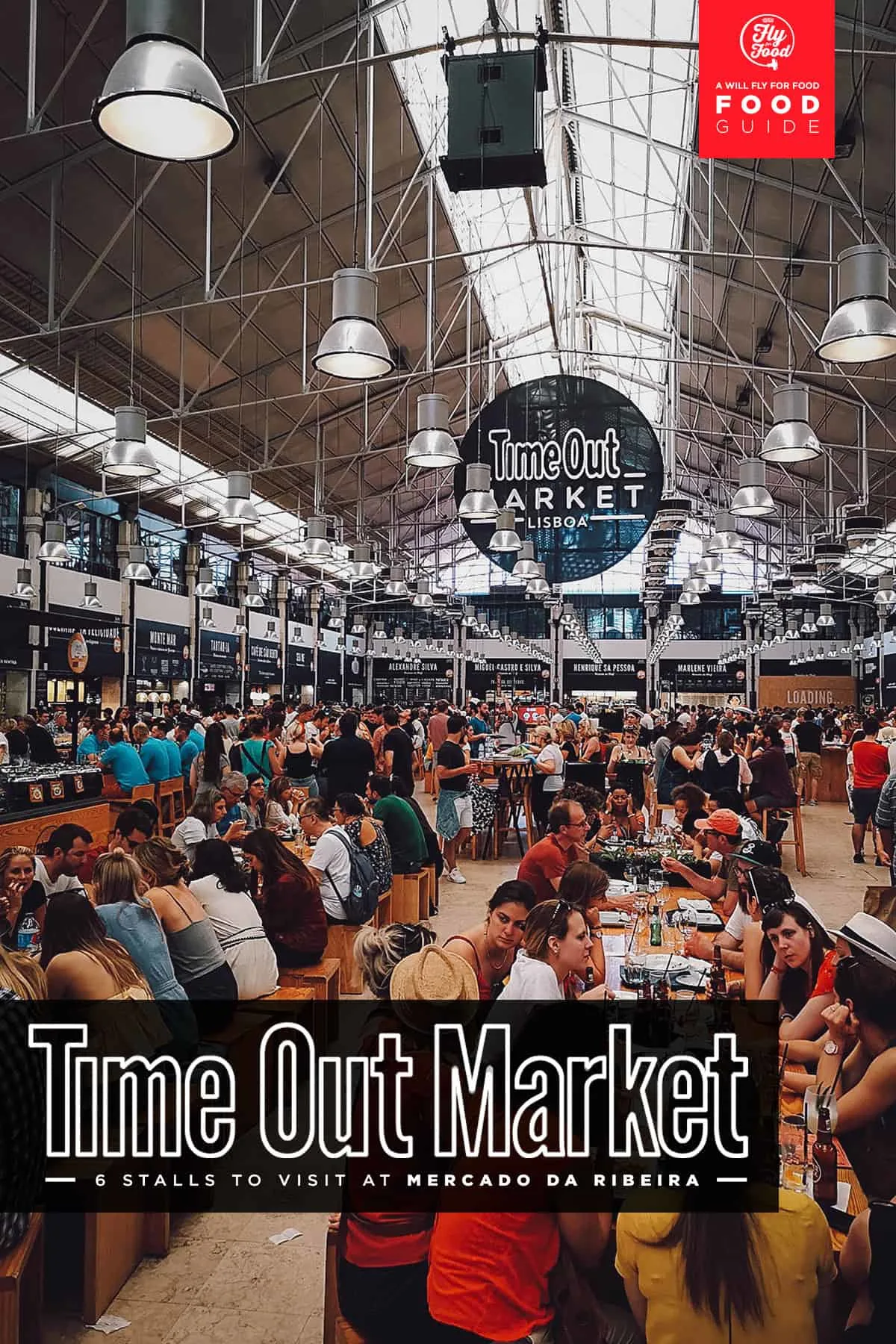 Food at Time Out Market in Lisbon, Portugal