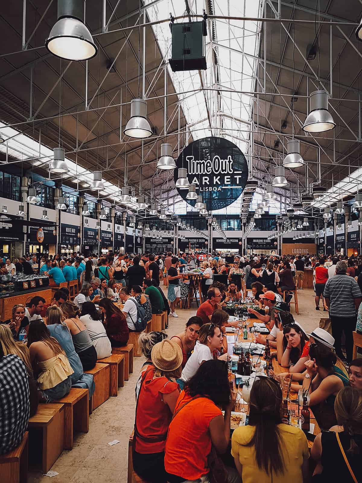 Inside Time Out Market in Lisbon, Portugal