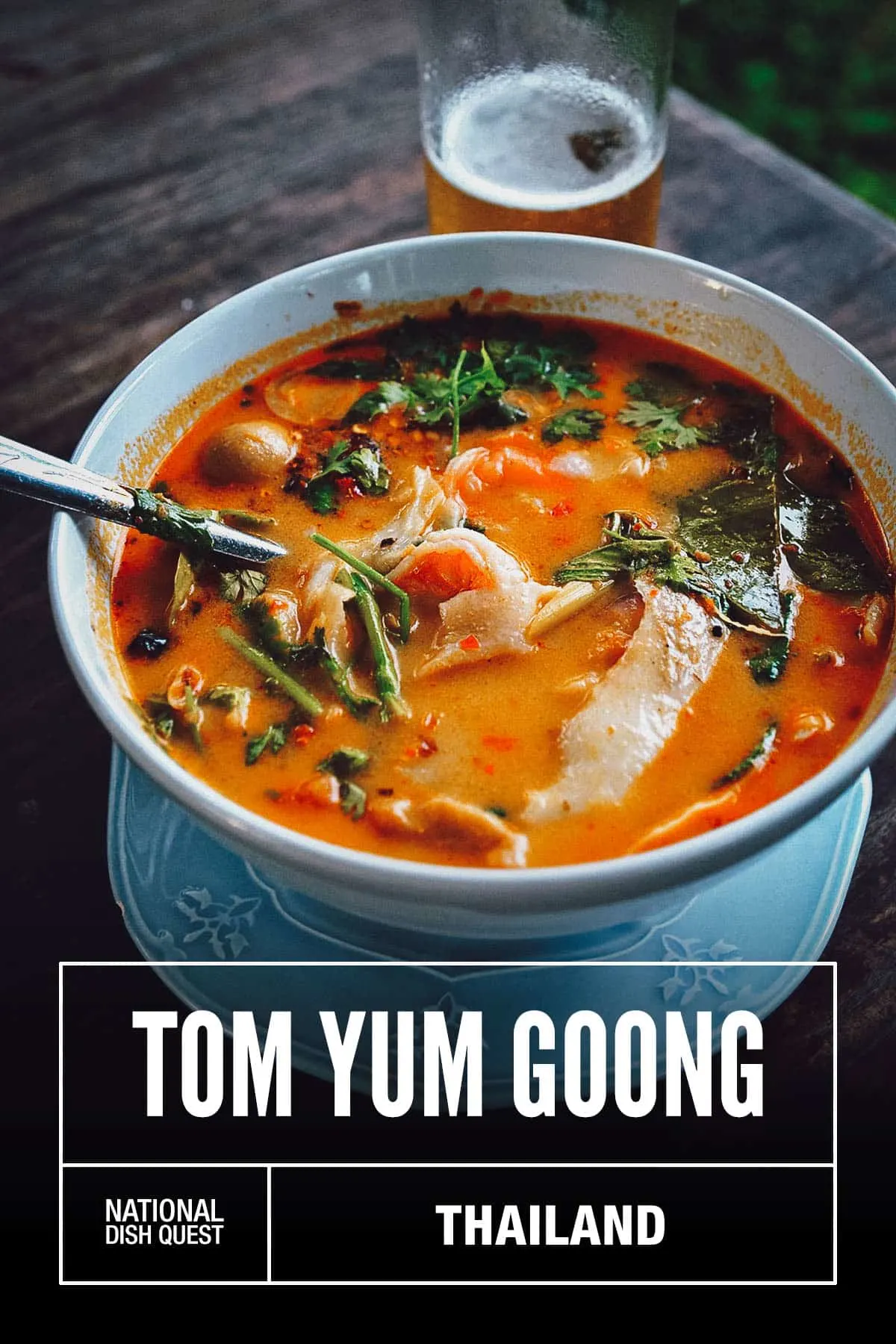 Bowl of tom yum goong