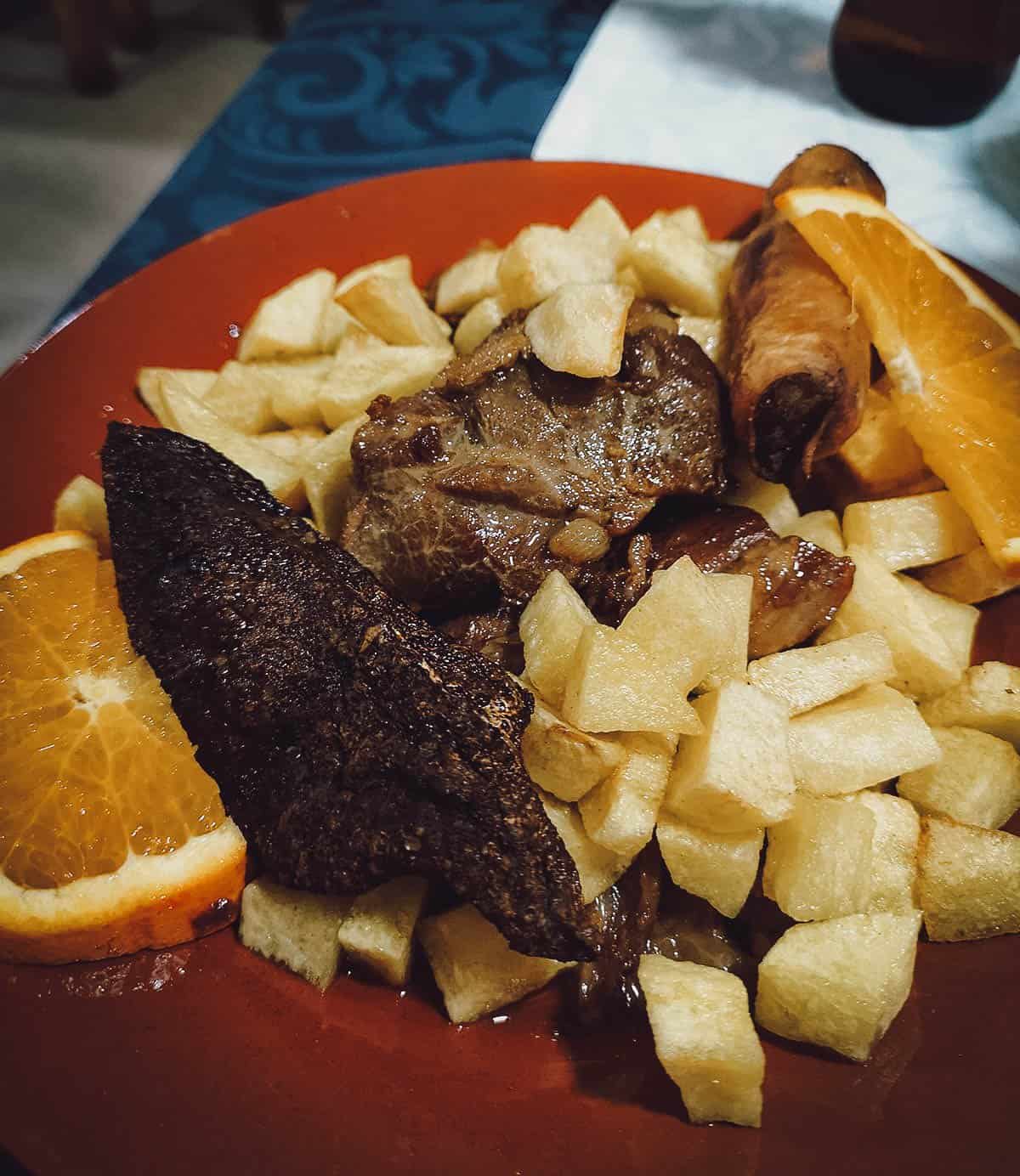 Pork dish at Adega Vila Mea