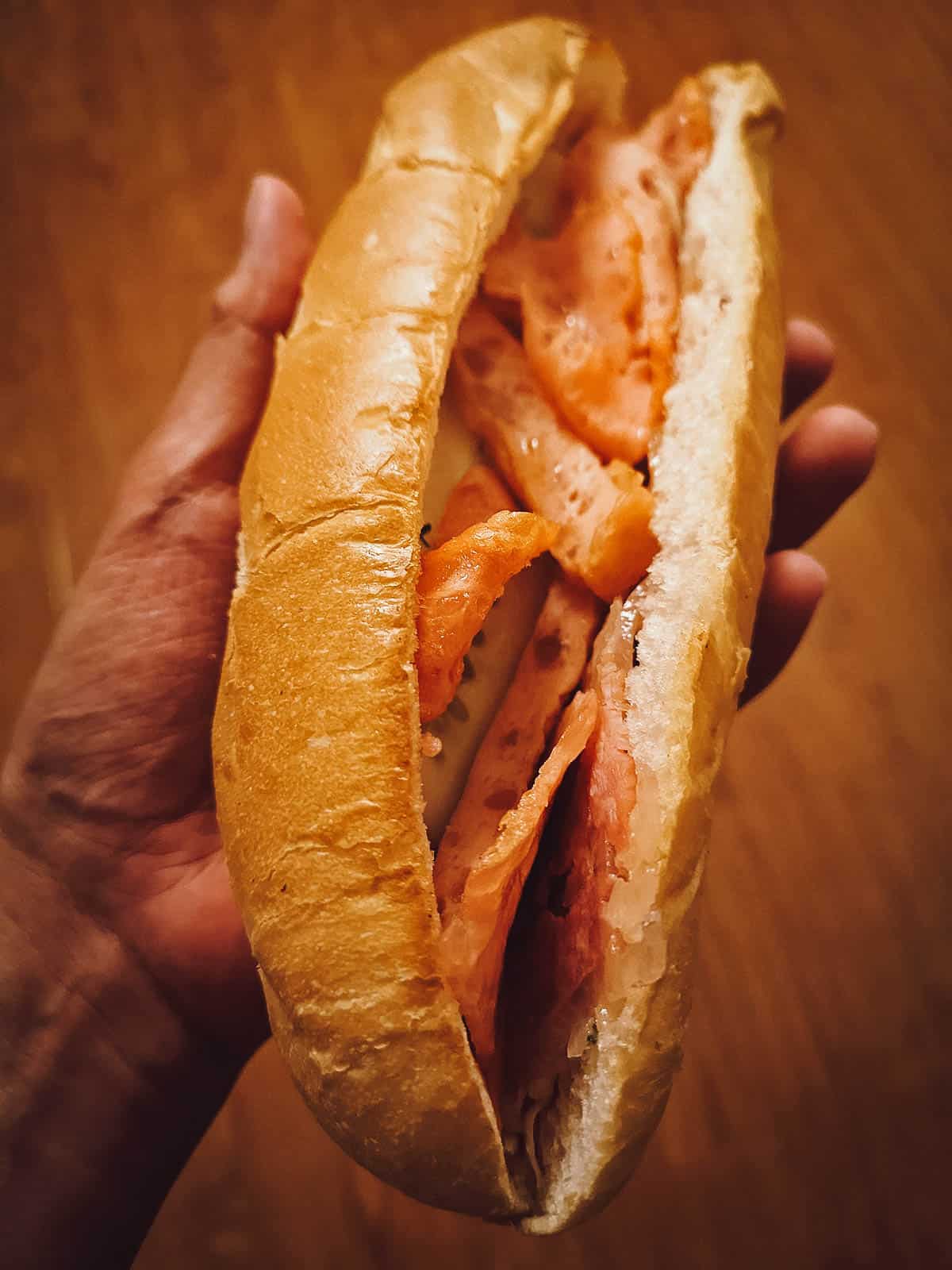 Banh mi at Banh Mi Pho in Hanoi