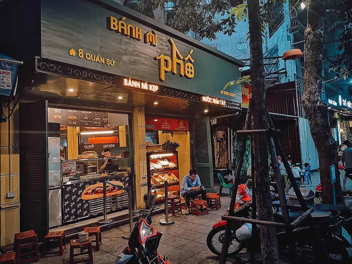 Banh Mi Pho shop in Hanoi