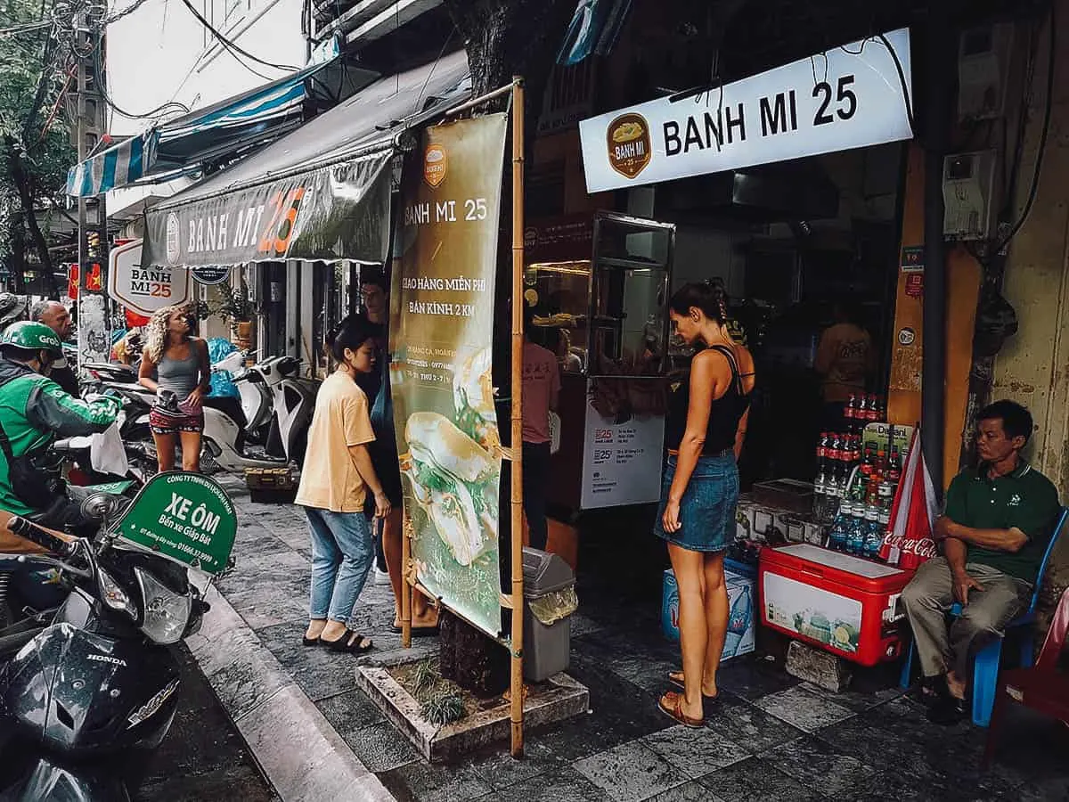 Banh Mi 25 restaurant in Hanoi
