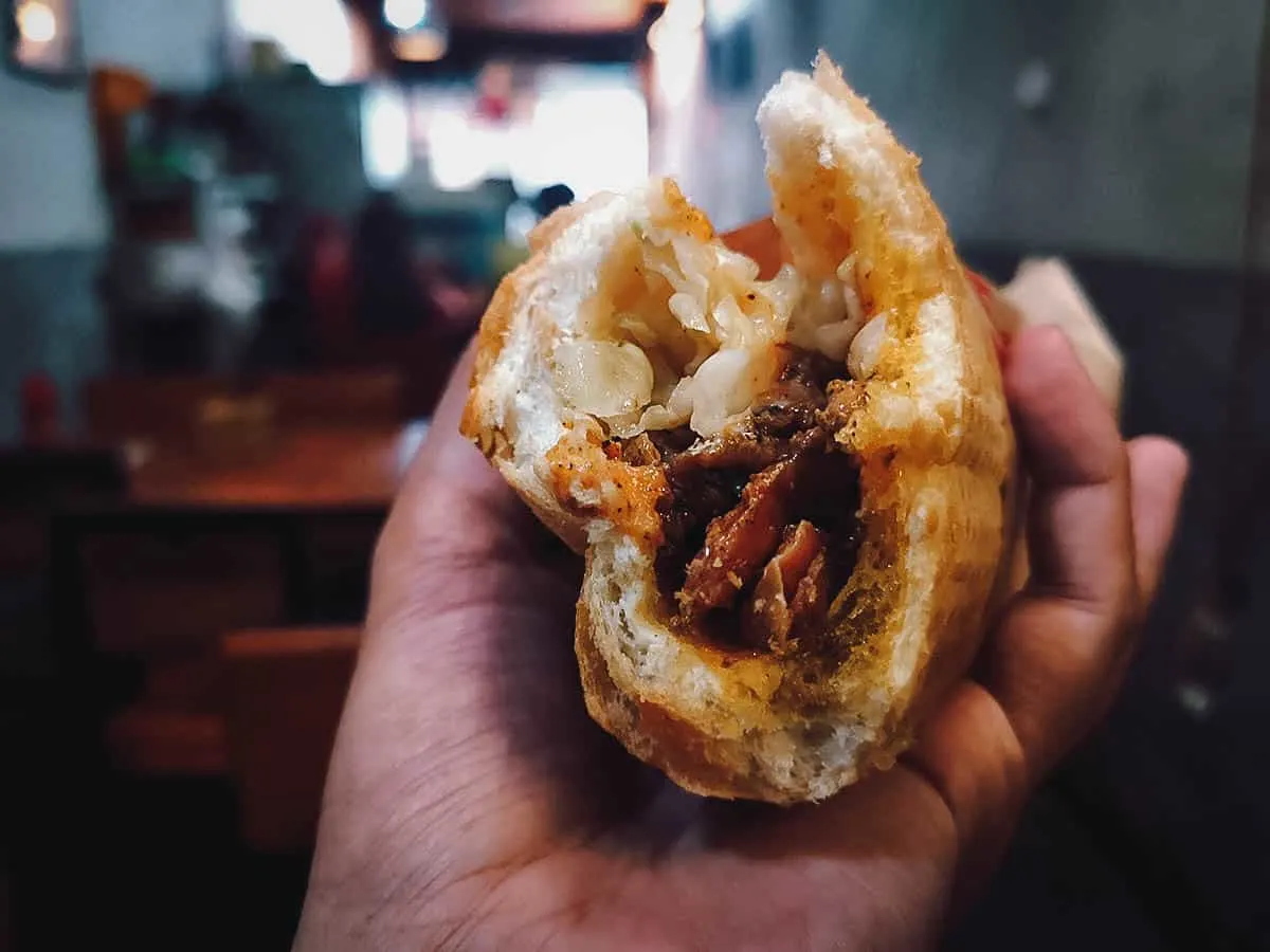 Where to Eat in Hanoi, Vietnam Banh mi at Bánh Mỳ P restaurant in Hanoi