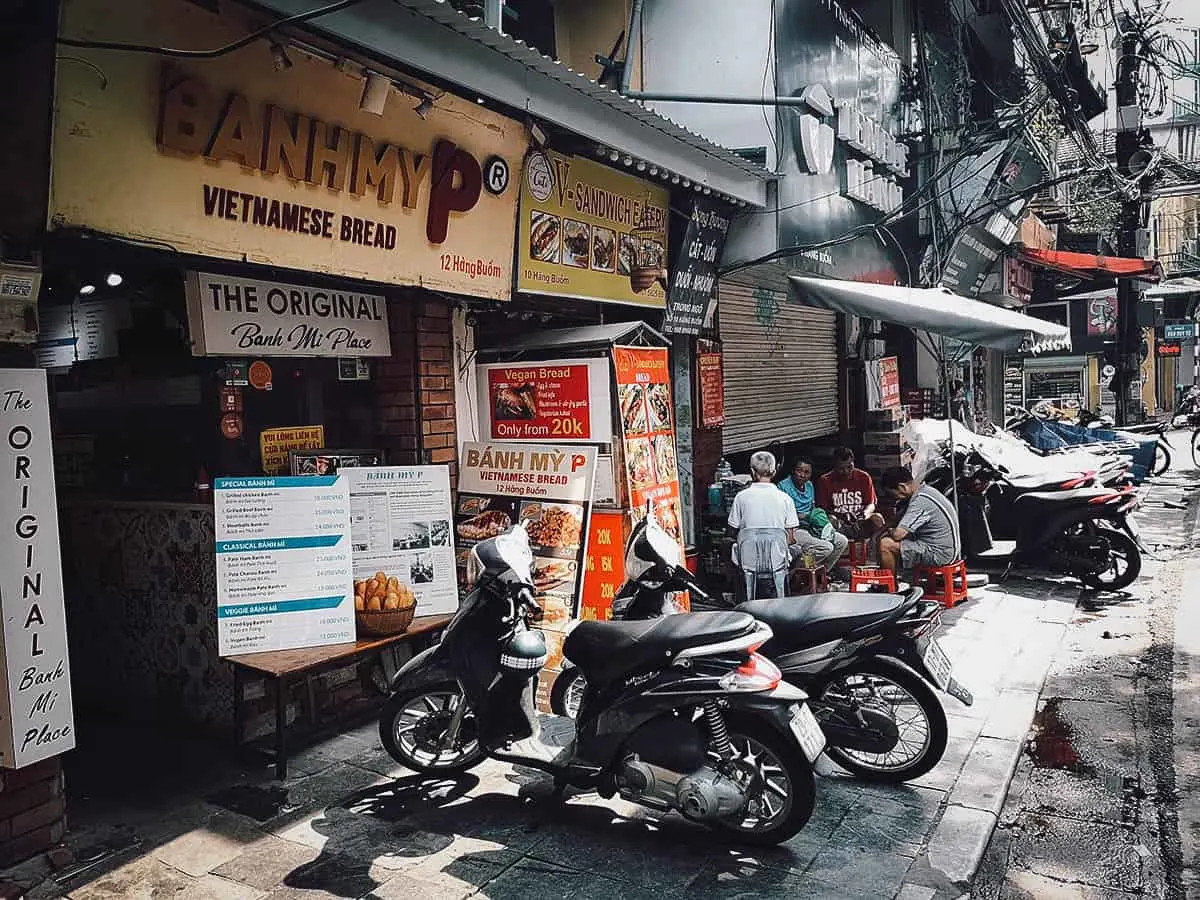 Bánh Mỳ P restaurant in Hanoi