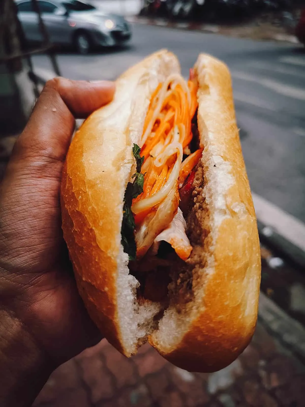 Banh mi at Bánh Mỳ Trâm in Hanoi