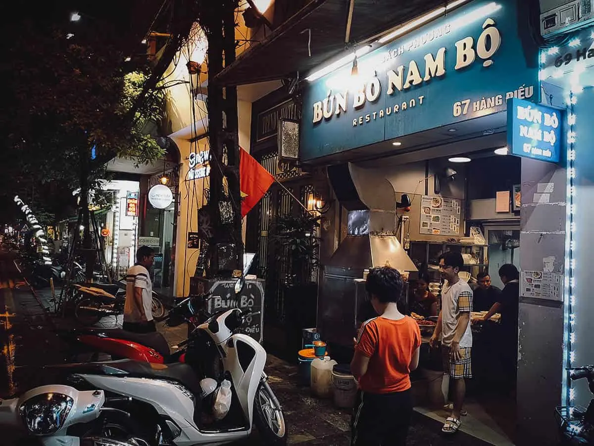 Bún Bò Nam Bộ Bách Phương restaurant in Hanoi