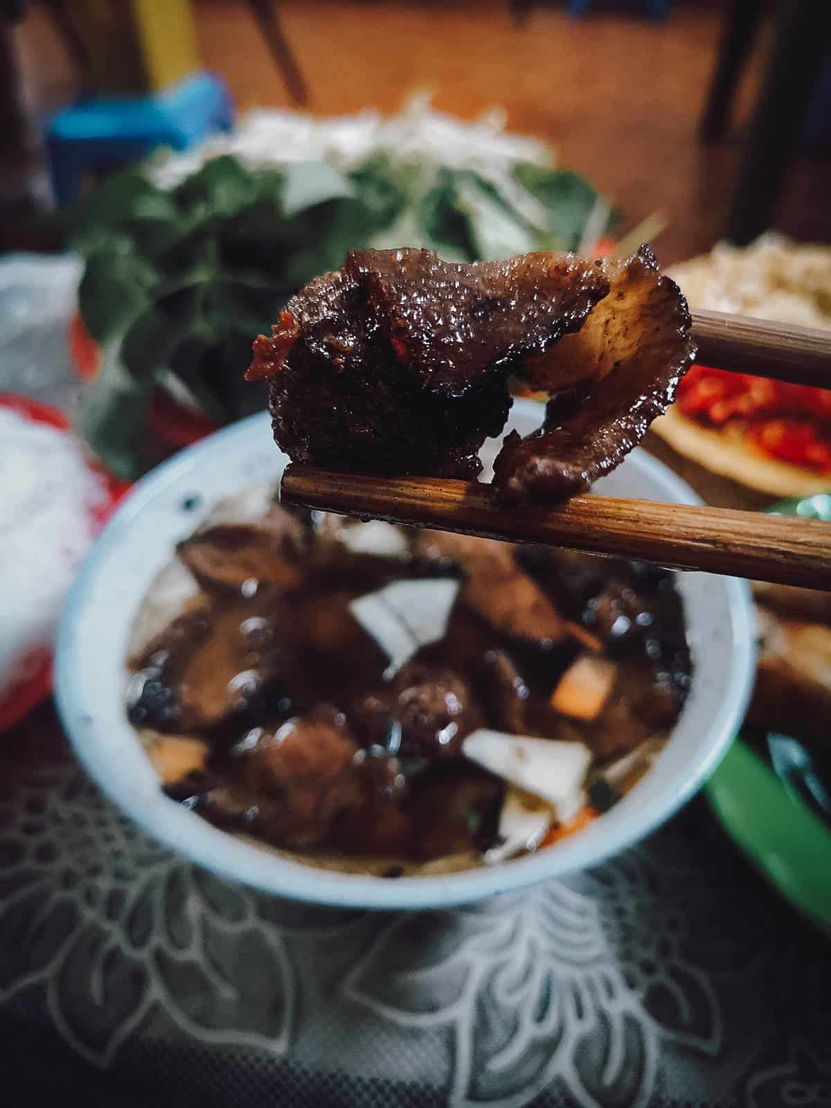 Bun cha in Hanoi