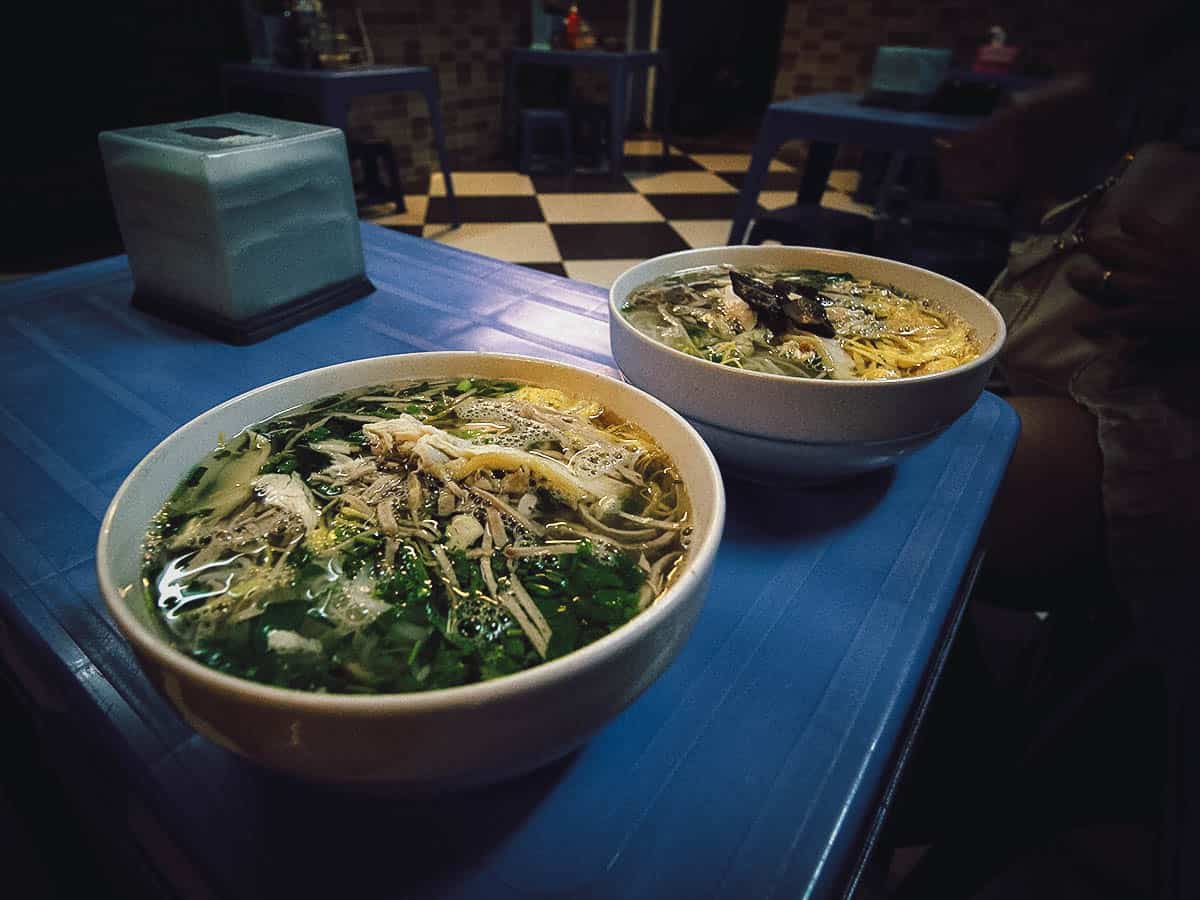 Bun thang at Quán Bún Thang Bà Đức restaurant in Hanoi