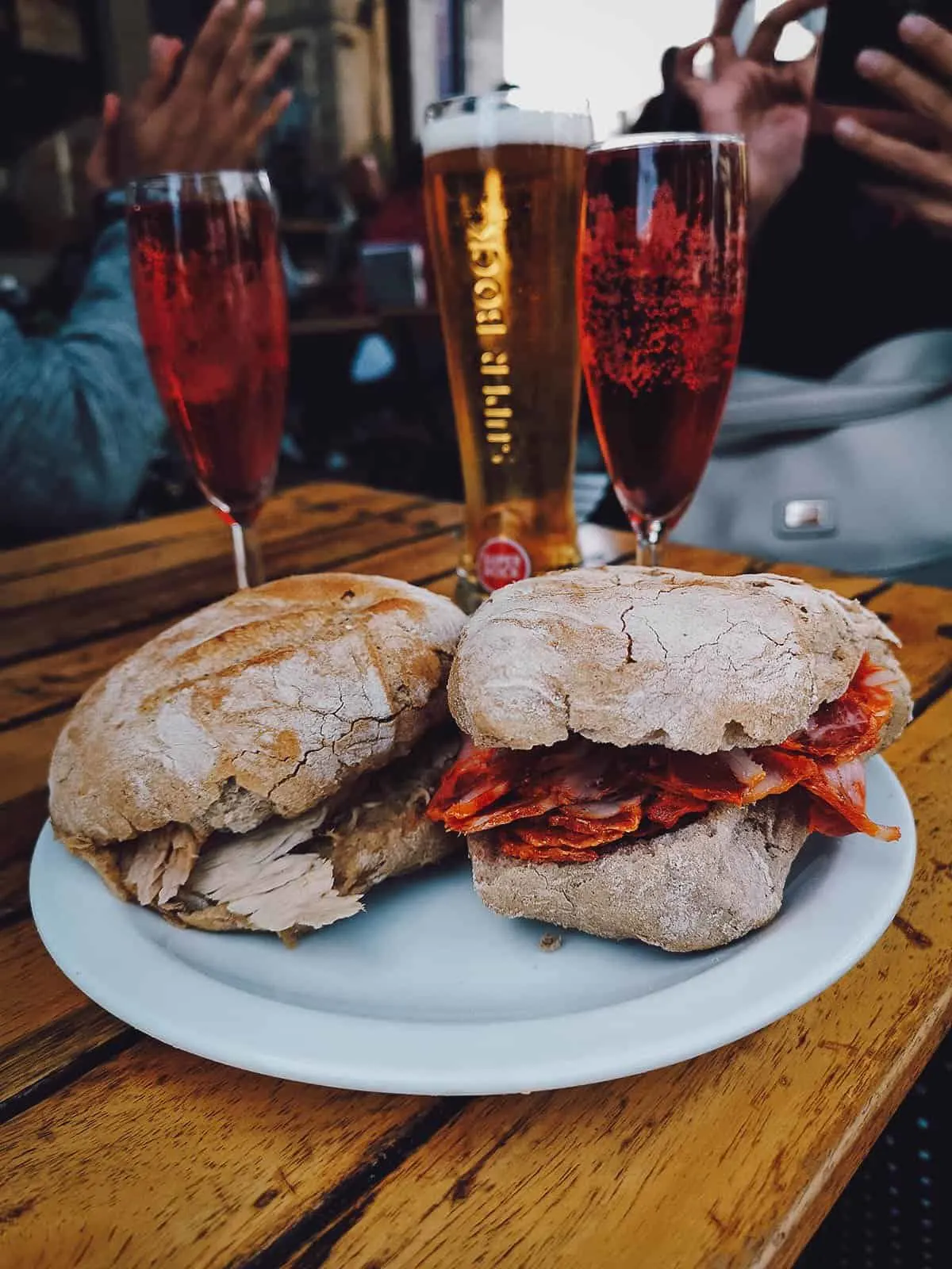 Sandwiches at Casa Guedes