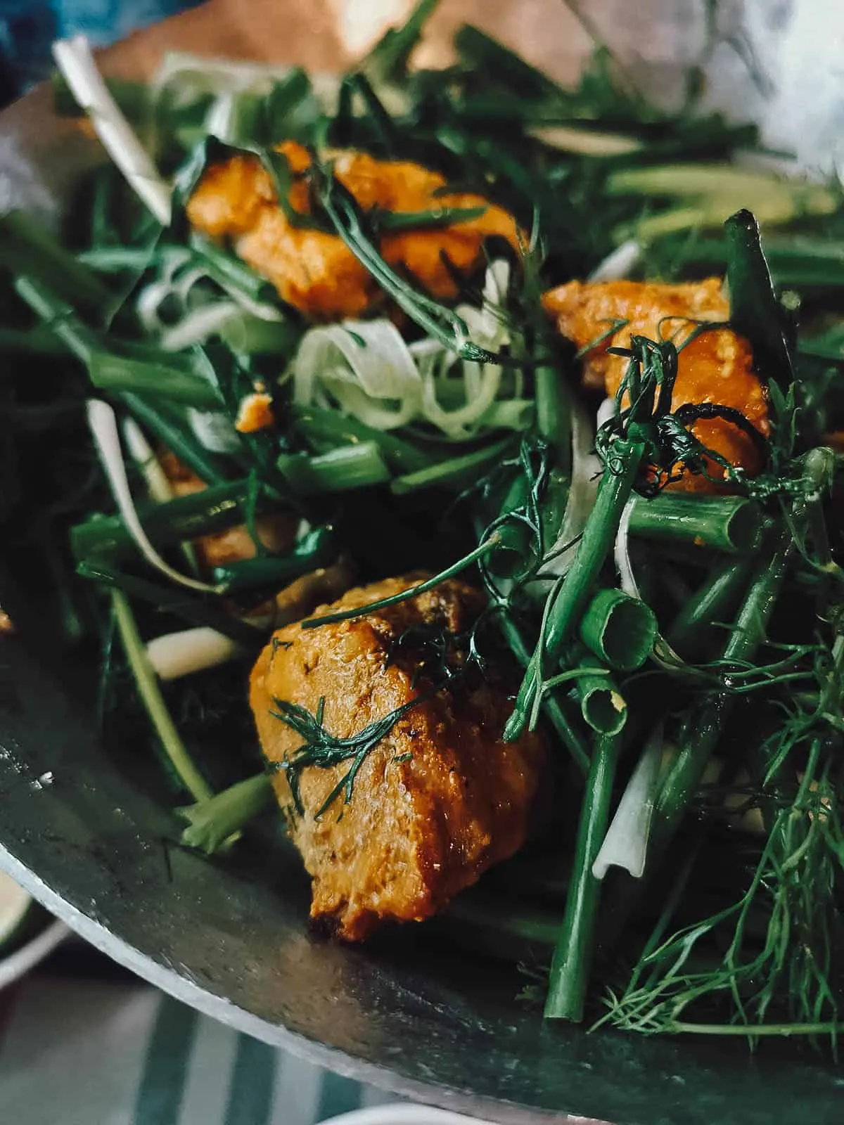 Where to Eat in Hanoi, Vietnam Cha ca at Chả Cá Lão Ngư restaurant in Hanoi
